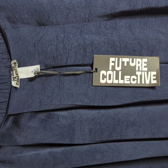 NWT Elegant Navy Wide-Leg Pants Size M - Picture 5 of 13